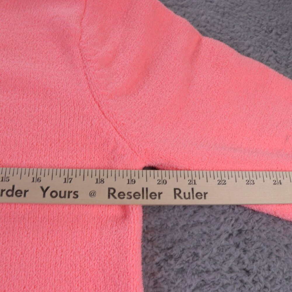 Anthony's Resort Wear Chenille Sweater Womens Small Pink Crew Neck Preppy Cozy - Picture 9 of 9